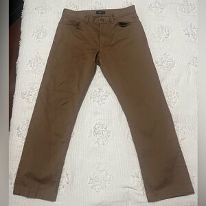 Theory Hayden Brown Straight-Leg Pants